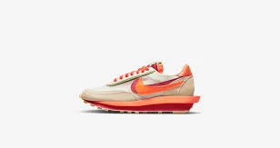 NIKE LD WAFFLE SACAI CLOT NET ORANGE BLAZE - Resim 5