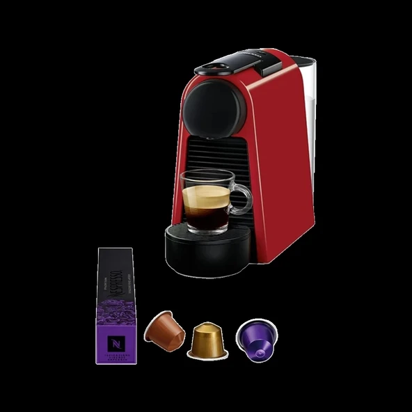 Nespresso Essenza Mini D30 Red Kahve Makinesi, Kırmızı ürün görseli 1
