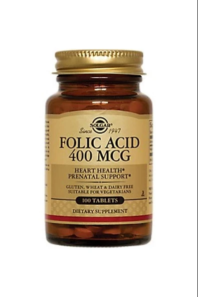 Solgar Folacin 400 mcg 100 Tablet ürün görseli 1