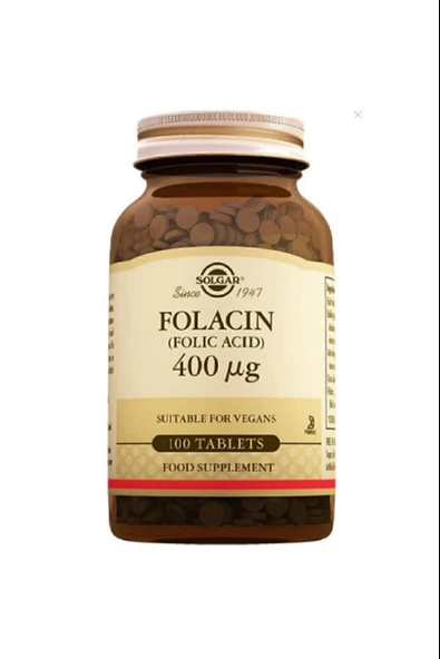 Solgar Folacin 400 mcg 100 Tablet - Resim 2