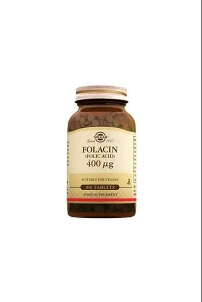 Solgar Folacin 400 mcg 100 Tablet ürün görseli 1