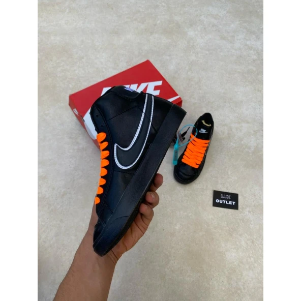 Nike Blazer Jumbo Full Siyah Turuncu Bağcık - Resim 2