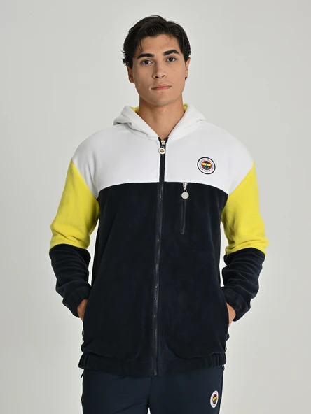 Fenerbahçe S.K. 25/26 Tribün Üç Renkli Polar Erkek Sweatshirt ürün görseli 1