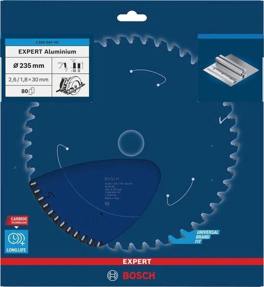 DAİRE TESTERE - EXPERT FOR ALUMİNİUM 235*30 MM 80 ürün görseli 1