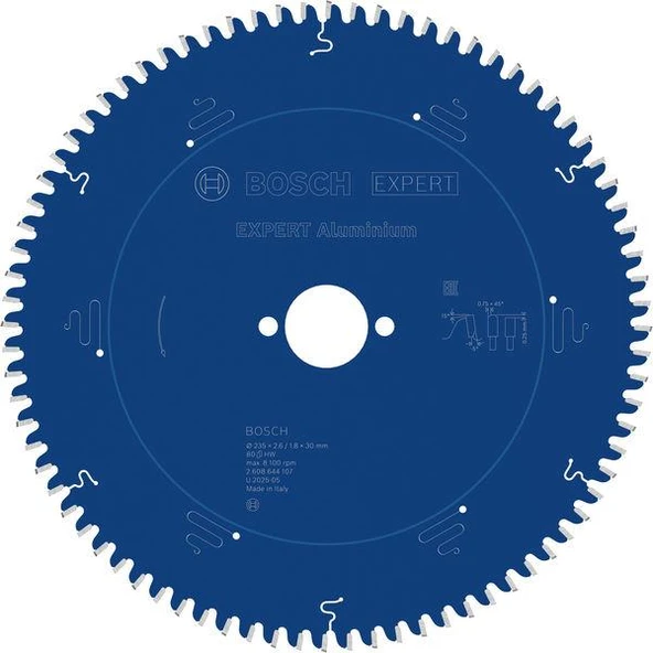 DAİRE TESTERE - EXPERT FOR ALUMİNİUM 235*30 MM 80 - Resim 2