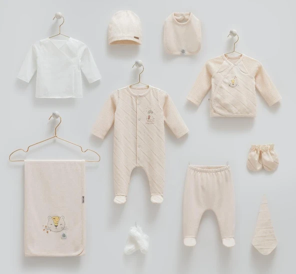 Caramell %100 Pamuk Good Baby 10'lu Hastane Çıkış Seti CRML.ZE2009 ürün görseli 1