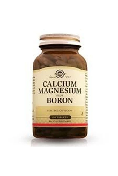 Solgar Calcium Magnesium Plus Boron 100 Tablet ürün görseli 1