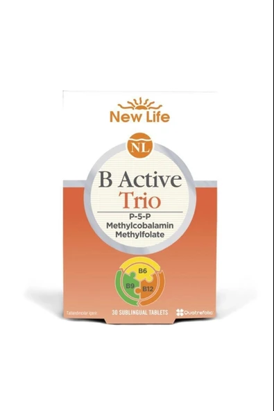 New Life B Active Trio Dil Altı 30 Tablet ürün görseli 1