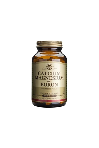 Solgar Calcium Magnesium Plus Boron 100 Tablet ürün görseli 1