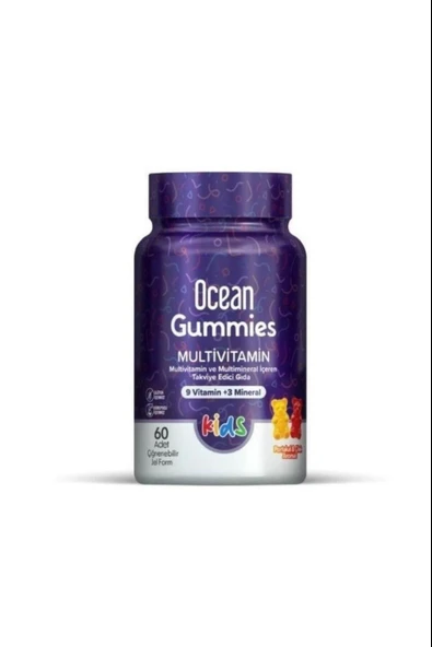 Ocean Gummies Multivitamin Kids 60 Yumuşak Tablet ürün görseli 1
