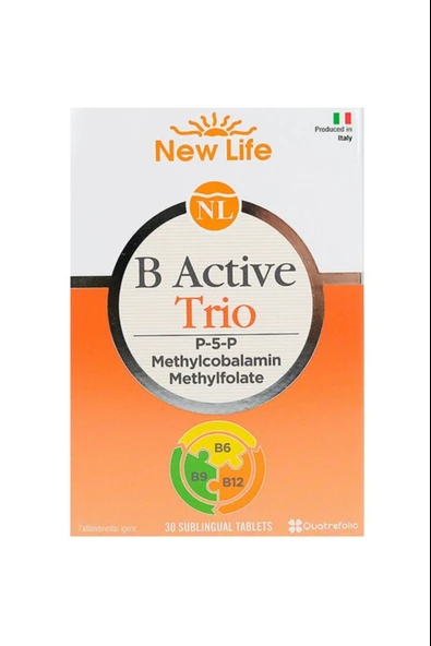 New Life B Active Trio Dil Altı 30 Tablet ürün görseli 1
