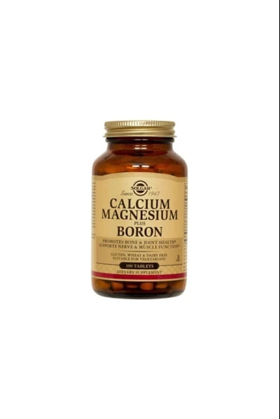 Solgar Calcium Magnesium Plus Boron 100 Tablet ürün görseli 1