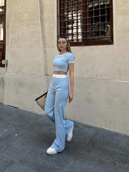 Crop pantolon biyeli takım mi - Resim 2
