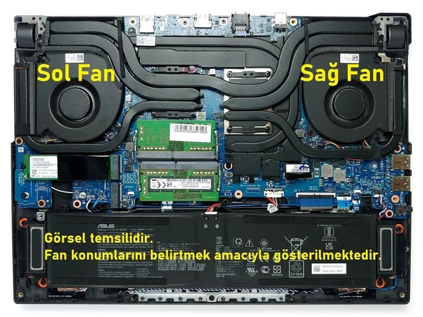 Asus ROG Strix G15 G513IE-HN003 Fan Sol V2 (12V) ürün görseli 1