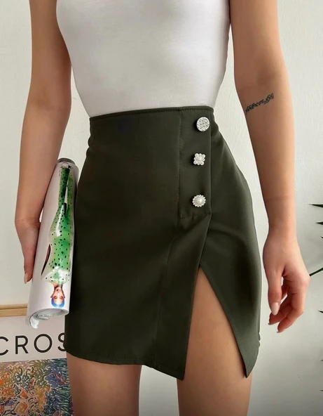 Üç taşlı mini etek ürün görseli 1