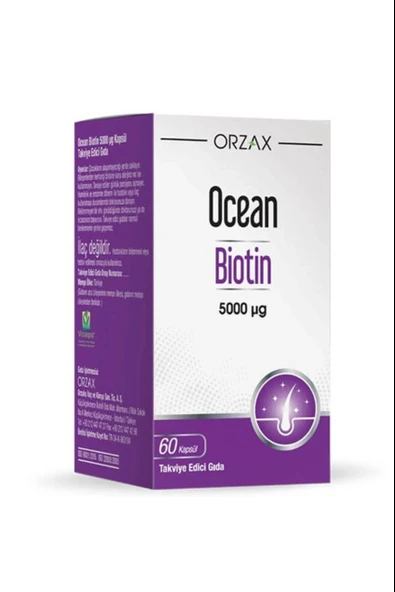 Ocean Biotin 5000 Mcg 60 Kapsül ürün görseli 1