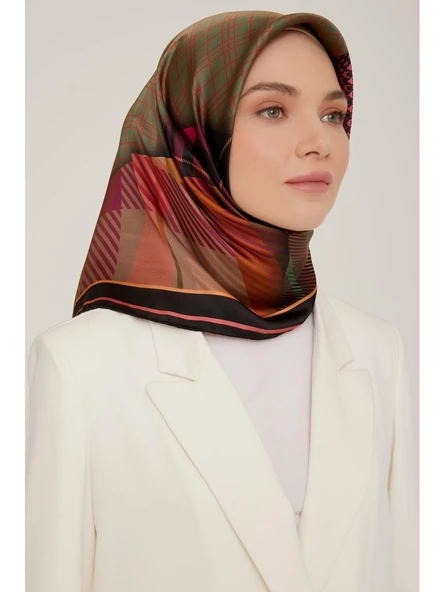Saf İpek Eşarp (Nostalji Sura) (S) 8819D -05 ürün görseli 1