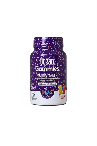 Ocean Gummies Multivitamin Kids 60 Yumuşak Tablet ürün görseli 1