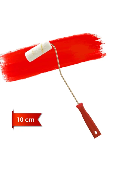 Dekor 1084 Eksport Parmak Saplı Boya Rulosu Saten Boyama Tadilat Rulosu 10 cm ürün görseli 1