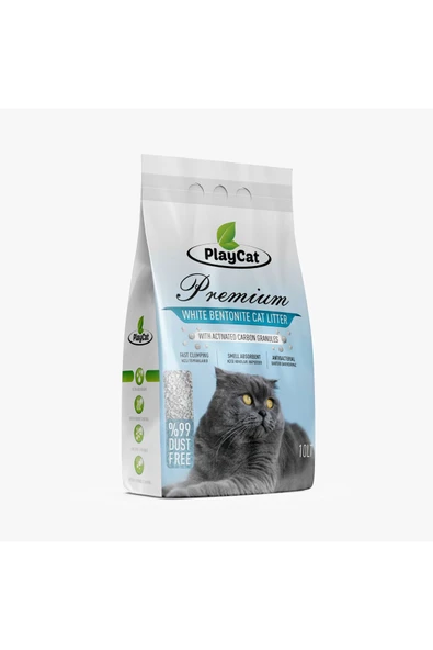 Playcat Aktif Karbonlu Kedi Kumu 10lt ürün görseli 1