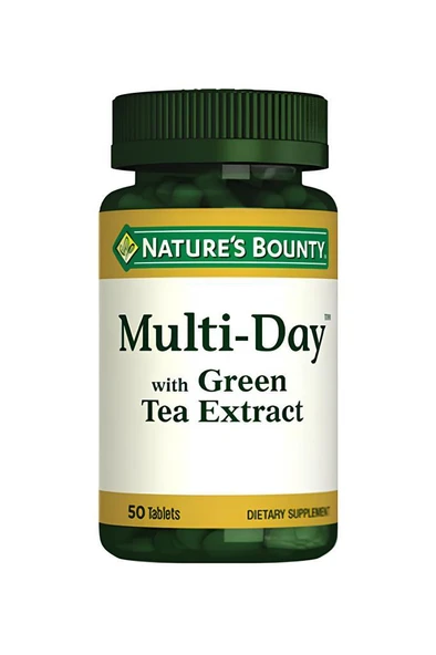 Natures Bounty Multi-Day with Green Tea 50 Tablet ürün görseli 1