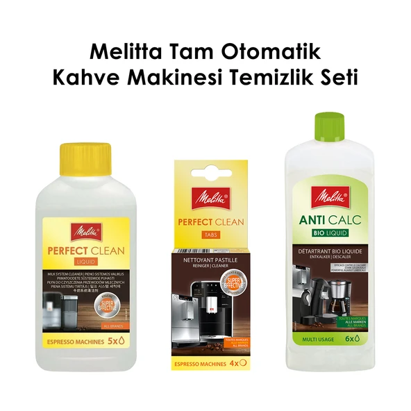 Melitta Tam Otomatik Kahve Makinesi Temizlik Seti ürün görseli 1