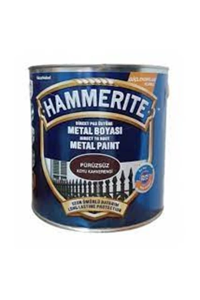 Hammerite Metal Boyası Düz K.kahverengi 0,75 Lt ürün görseli 1