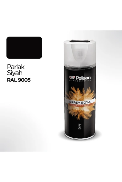 Akrilik Parlak Siyah Sprey Boya 400 ml - Ral 9005 ürün görseli 1