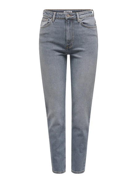 ONLY Bayan Düz Kesim Yüksek Bel Kot Pantolon 15338328 ürün görseli 1