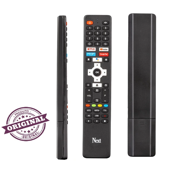 (SES KOMUTLU) NEXT VİVAX  CONTI NETFLIX-YOUTUBE-PRİMEVİDEO GOOGLE PLAY TUŞLU ANDROİD LCD-LED TV KUMANDASI ürün görseli 1