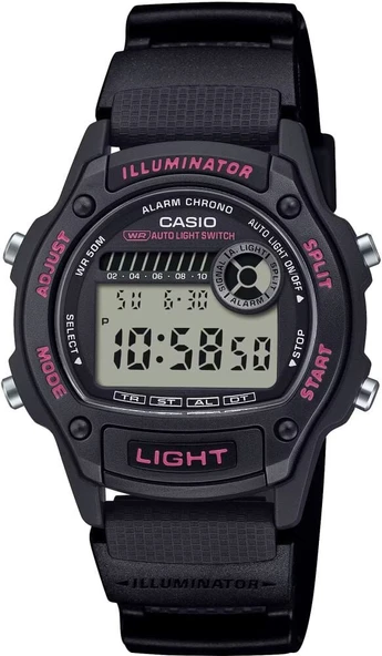 Casio W-220H-1A2VDF Quartz Silikon Siyah 37 mm Erkek Kol Saati ürün görseli 1