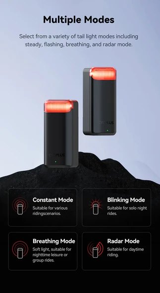 Cycplus L7 Bisiklet Radarı Işıklı RDR-100 - Resim 10