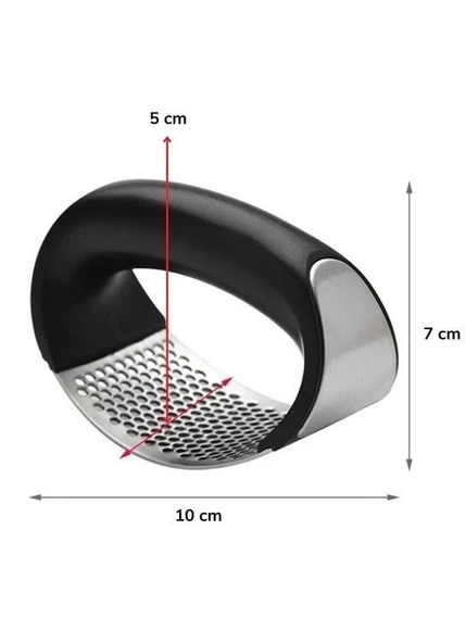 OLLEVRA Sarımsak Ezici Paslanmaz Çelik Garlic Press - Resim 3