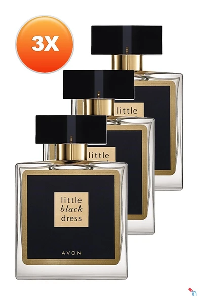 AVON LİTTLE BLACK DRESS 50 ML EDP KADIN PARFÜM  ÜÇLÜ SET ÜRÜNLER GÖRSELDE YER ALAN ESKİ TASARIM ESANS ORANI YÜKSEK PARFÜMLERDİR ürün görseli 1