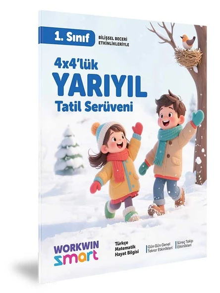 1. Sınıf 4x4’lük Yarıyıl Tatil Serüveni – Bilişsel Etkinlikler 2025 ürün görseli 1