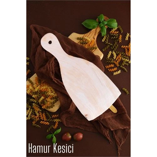 Ahşap Hamur Spatulası 21x9,5 cm – Doğal, Ergonomik ve Çok Amaçlı Mutfak Yardımcısı ürün görseli 1
