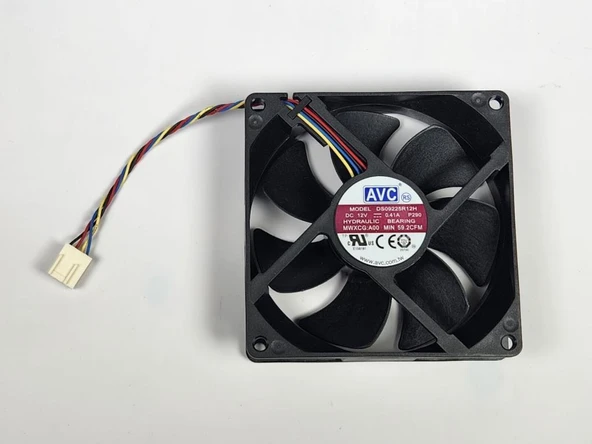 AVC DS09225R12H 9cm 4-pin PWM Fan CPU Fan 9025 0.41A 12V 92x92x25mm ürün görseli 1