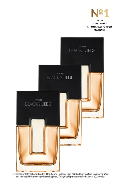 AVON BLACK SUEDE ESKI TADARIM ORJ  75 ML  ÜÇLÜ SET ERKEK PARFÜM ürün görseli 1