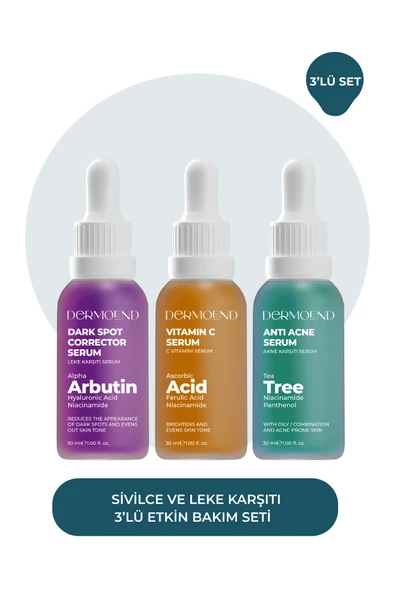 Dermoend 3'lü serum seti ürün görseli 1