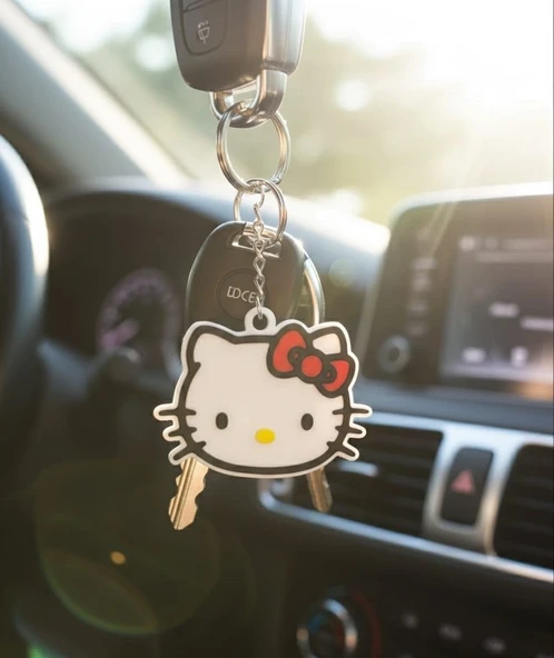 3D Baskı PLA Hello Kitty Anahtarlık – Hafif, Dayanıklı ürün görseli 1