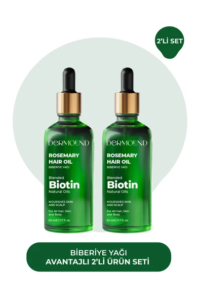 Dermoend Biotin Saç Bakım Yağı 2'li ürün görseli 1