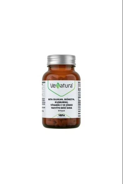 VeNatura Beta Glukan, Ekinezya, Kuşburnu, Vitamin C, Çinko 30 Kapsül ürün görseli 1