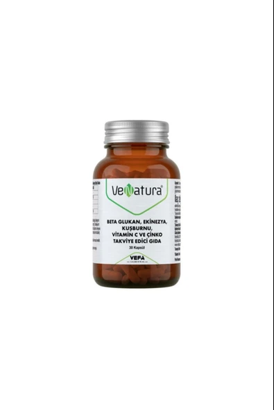 VeNatura Beta Glukan, Ekinezya, Kuşburnu, Vitamin C, Çinko 30 Kapsül ürün görseli 1