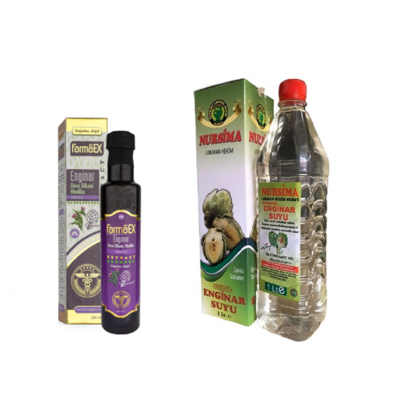 My Farmaex Enginar Deve Dikeni Hindiba Ekstrat + Nursima Enginar Suyu 2li Avantajlı Set ürün görseli 1