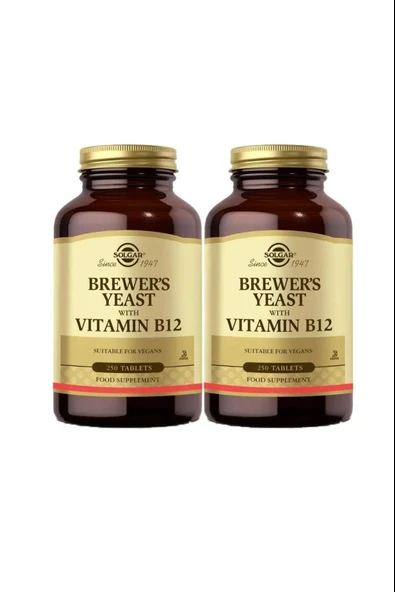 Solgar Brewer's Yeast With Vitamin B12 250 Tablet ürün görseli 1