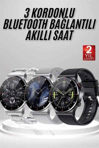Akıllı Saat Amoled Ekran Bluetooth Bağlantılı Sesli Görüşme Nabız Ölçer ürün görseli 1