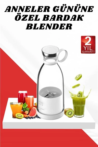 Anneler Gününe Özel Hediye Bardak Blender Paslanmaz Çelik Bıçaklı ürün görseli 1