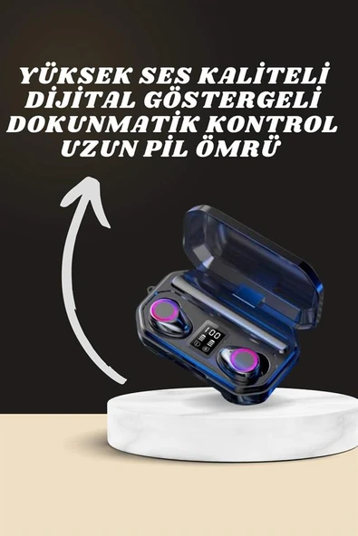 Yeni Nesil Akıllı Saat ve Bluetooth Kulaklık Kampanyası Dijital Göstergeli Powerbankli ürün görseli 1