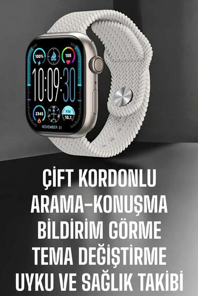 Yeni Nesil Akıllı Saat Arama Cevaplama GPS Takibi Adımsayar NFC Özelliği ürün görseli 1