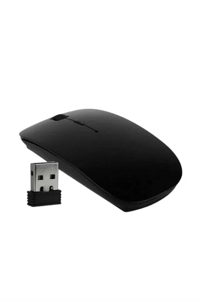 Siyah Wireless Kablosuz Sessiz Mouse Bluetooth Bağlantılı ürün görseli 1